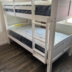 Litera Twin Size Nueva En Caja Incluye Colchones