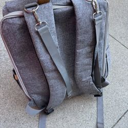 Diaper Backpack With Stroller Straps