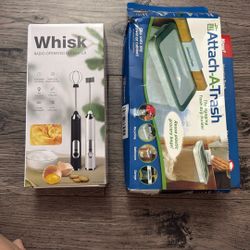 Rechargeable Milk Frother And Trash Bag Holder