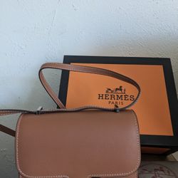 Hermes Shoulder Bag Real Smooth Calfskin Leather Beautiful 