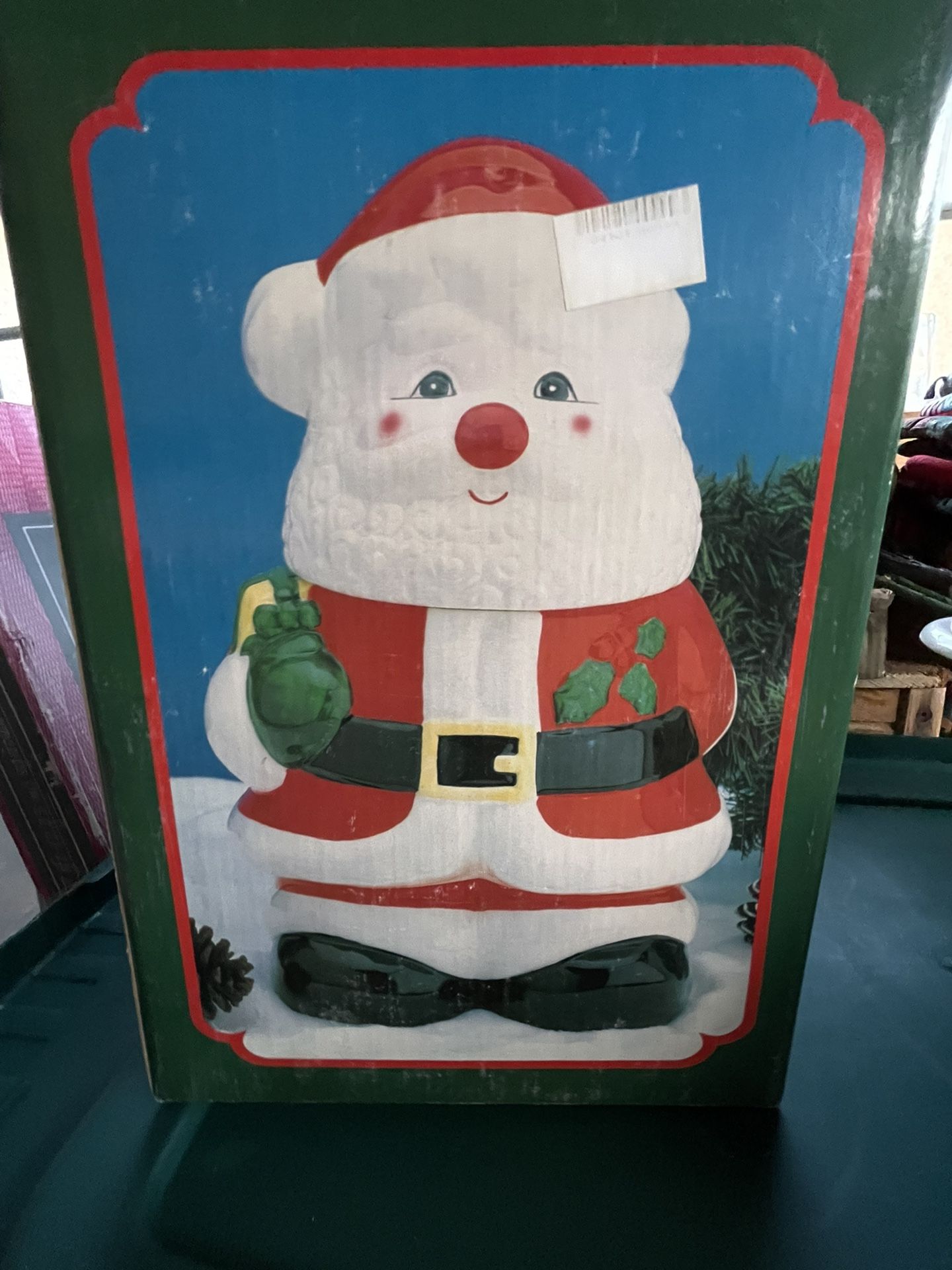 Christmas Santa Cookie jar