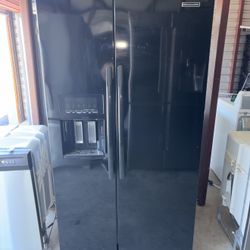Black Kitchenaid Refrigerator And Freezer