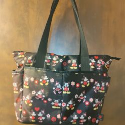 Disney Mickey & Minnie Mouse Tote/Purse/Diaper Bag! 