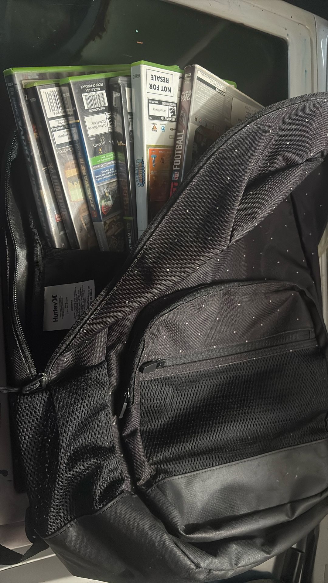 Hurley Back Pack With Xbox Games Free