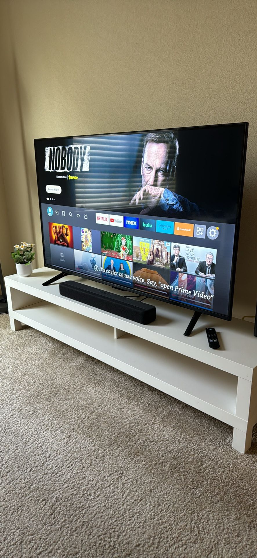 Amazon Fire TV 55" Omni Series 4K UHD smart TV, hands-free with Alexa with Amazon Fire TV Soundbar