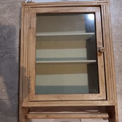 Crackle Wooden Wall Cabinet 