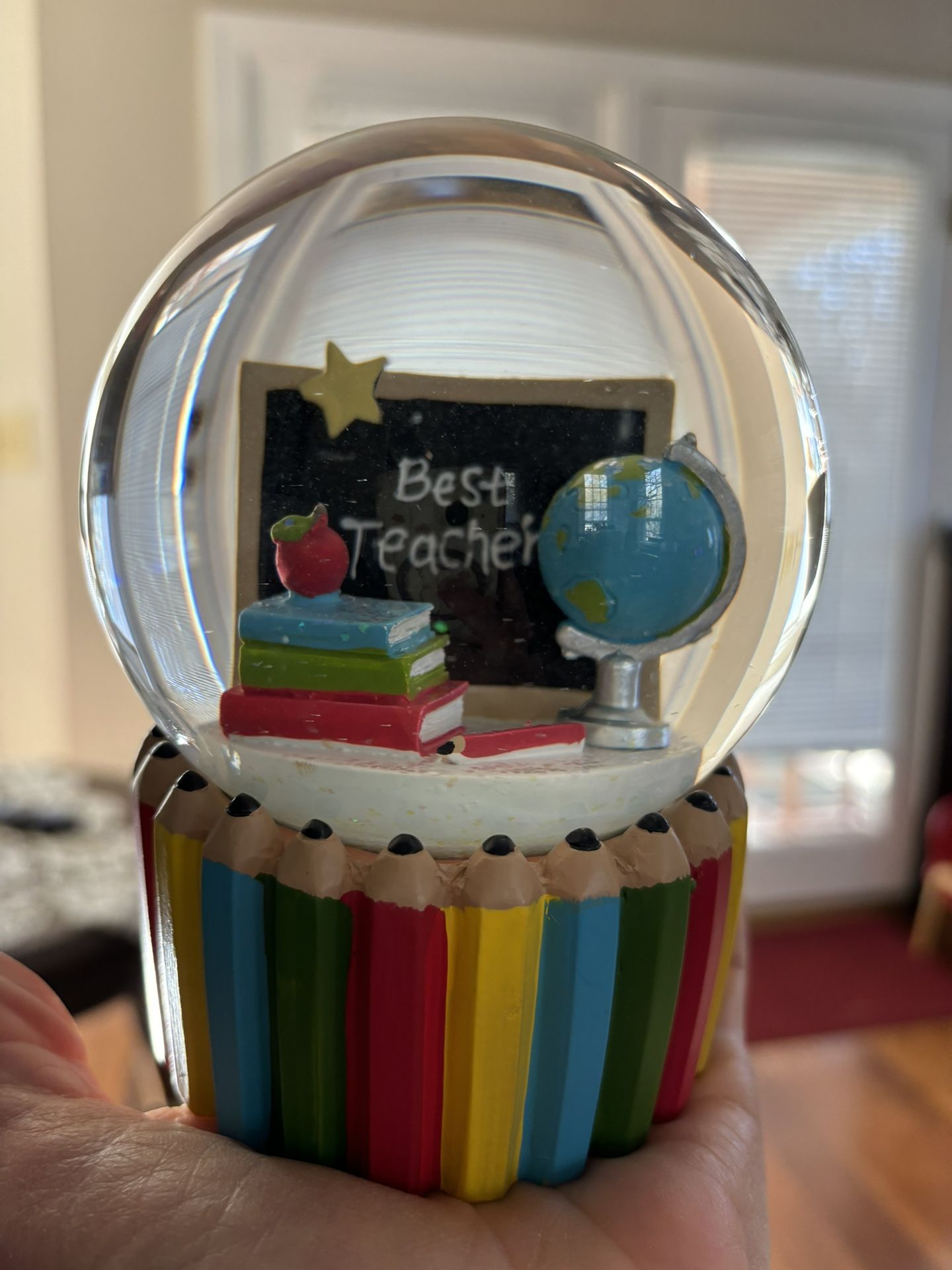 Best Teacher Snow Globe