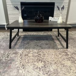 Foldable Gray Coffee Table