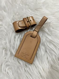Authentic Louis Vuitton Luggage Tag And Belt Set