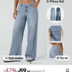 Halara Flex Asymmetrical Jeans