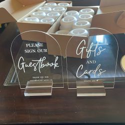 Wedding Decore Signs 