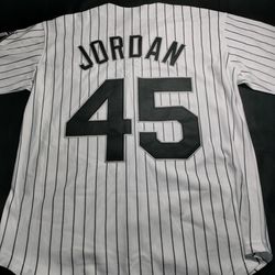 Michael Jordan Birmingham Barons #45 Baseball Jersey M