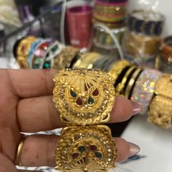 Heavy Gold Plated Bracelets 