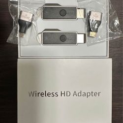 Wireless HDMI transmitter and receiver.