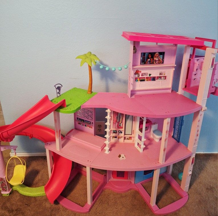 Barbie Dream House With Slide And Pool