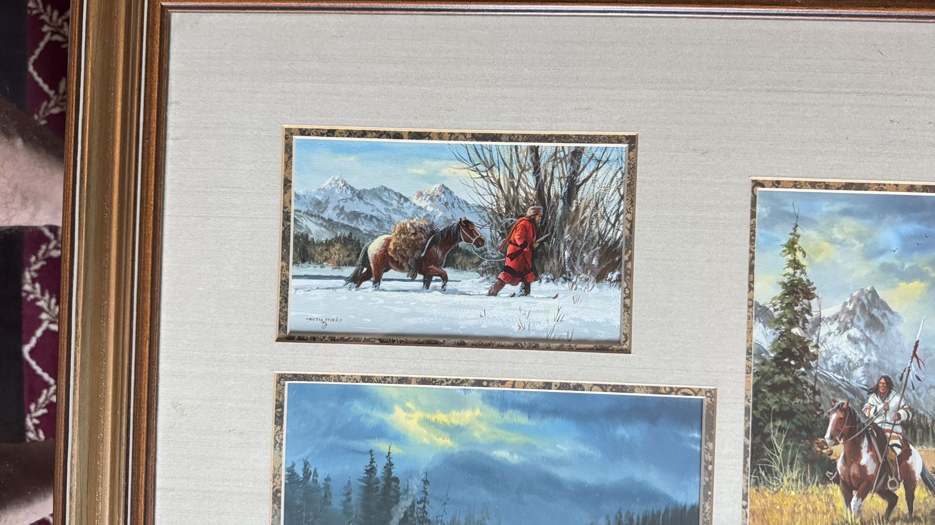 Gerry Metz Three Print Framed Pictures