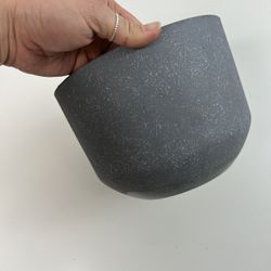 Ceramic Gray  Stone Pot Plant 
