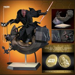 1/6 Hot Toys Darth Maul Special Edition With Speeder Sixth Scale Star Wars Figure MMS749