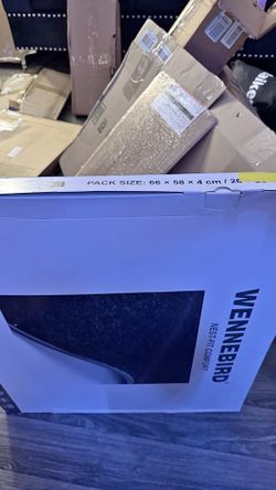 Ford F-150 Front Floor Mats 2015-2026 – WENNEBIRD Black Carpet with Heel Pad – New