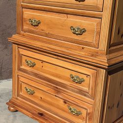 MCM solid wood 6 Drawers wood Dresser tall chest