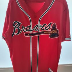 Atlanta Braves Majestic Baseball Jersey Size 48