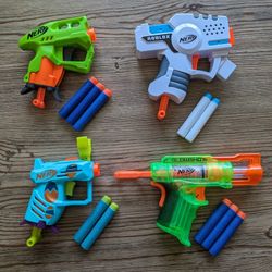 Set Of 4 Nerf Guns 