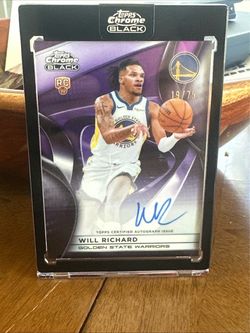 Will Richard Topps Chrome Black RC Auto 19/75