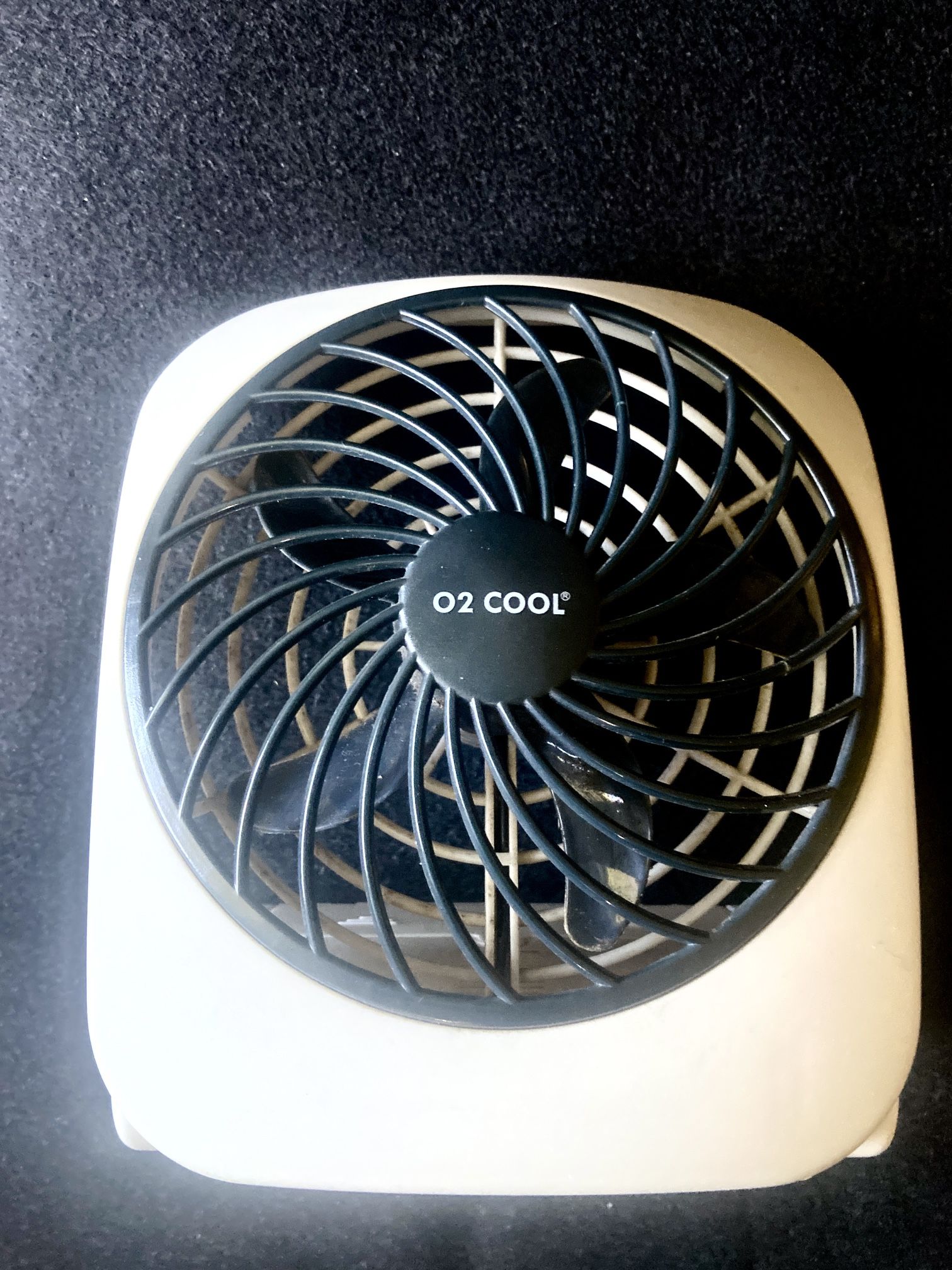 O2 Cool  5" Battery Operated Portable Fan - Grey