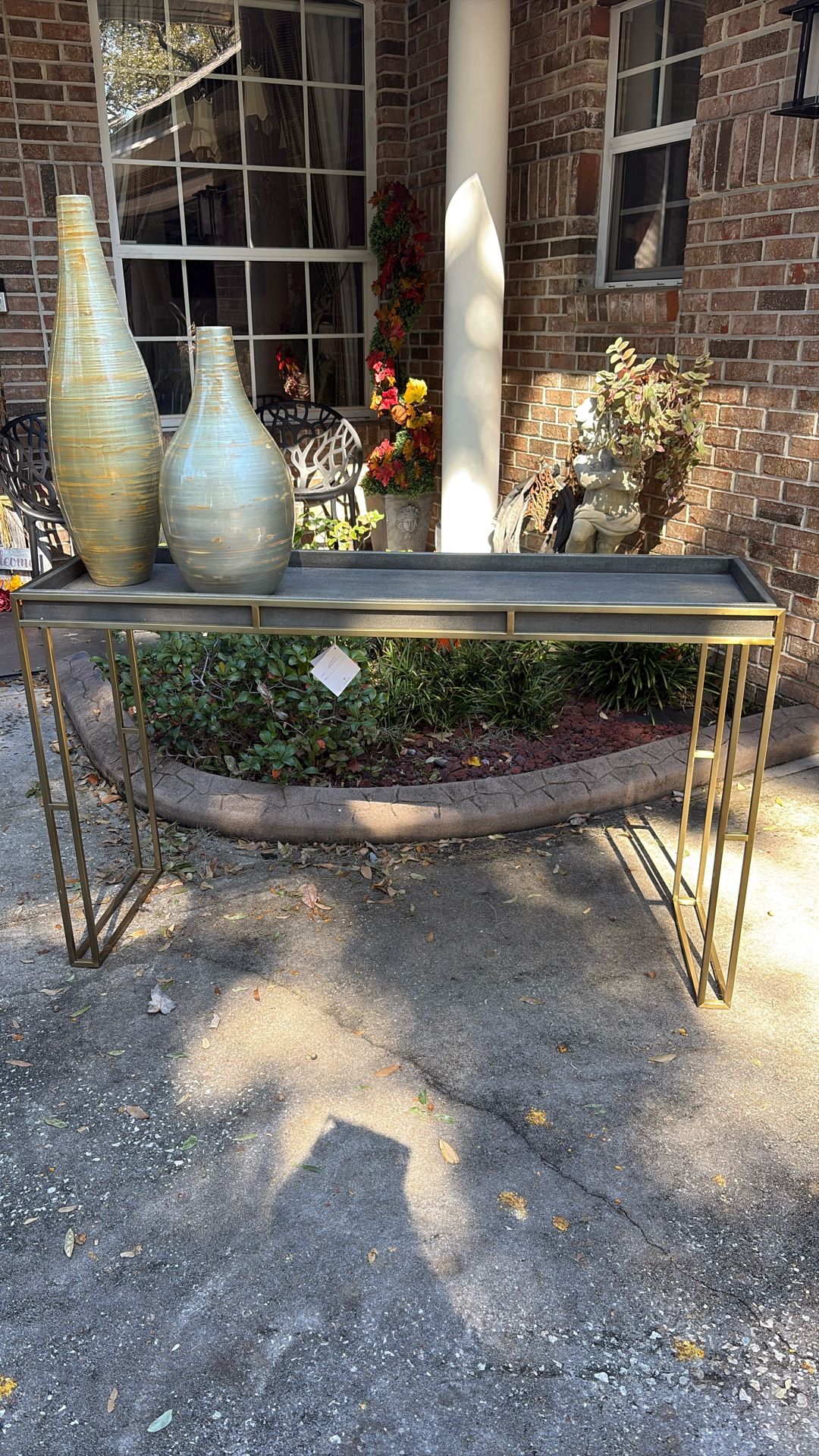 Console Table Serving Table With Tray