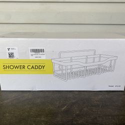 3 Piece Adhesive Shower Caddy - Rustproof Stainless Steel Black