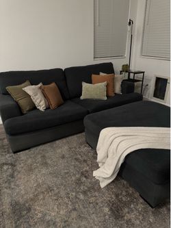 Oversized Sofa Couch and Ottoman