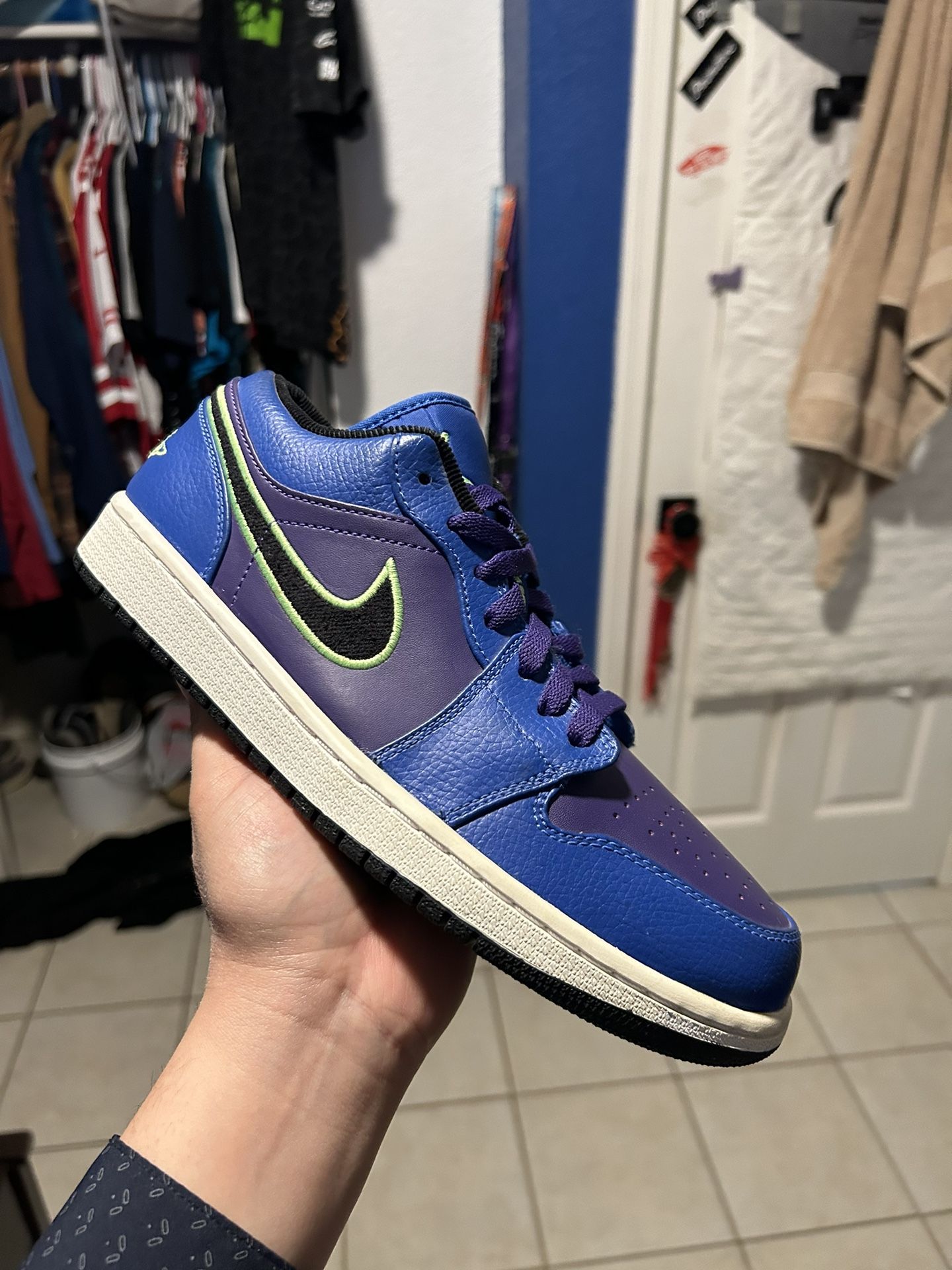 Nike Air Jordan 1 Retro Low Game Royal Lime 553558-408