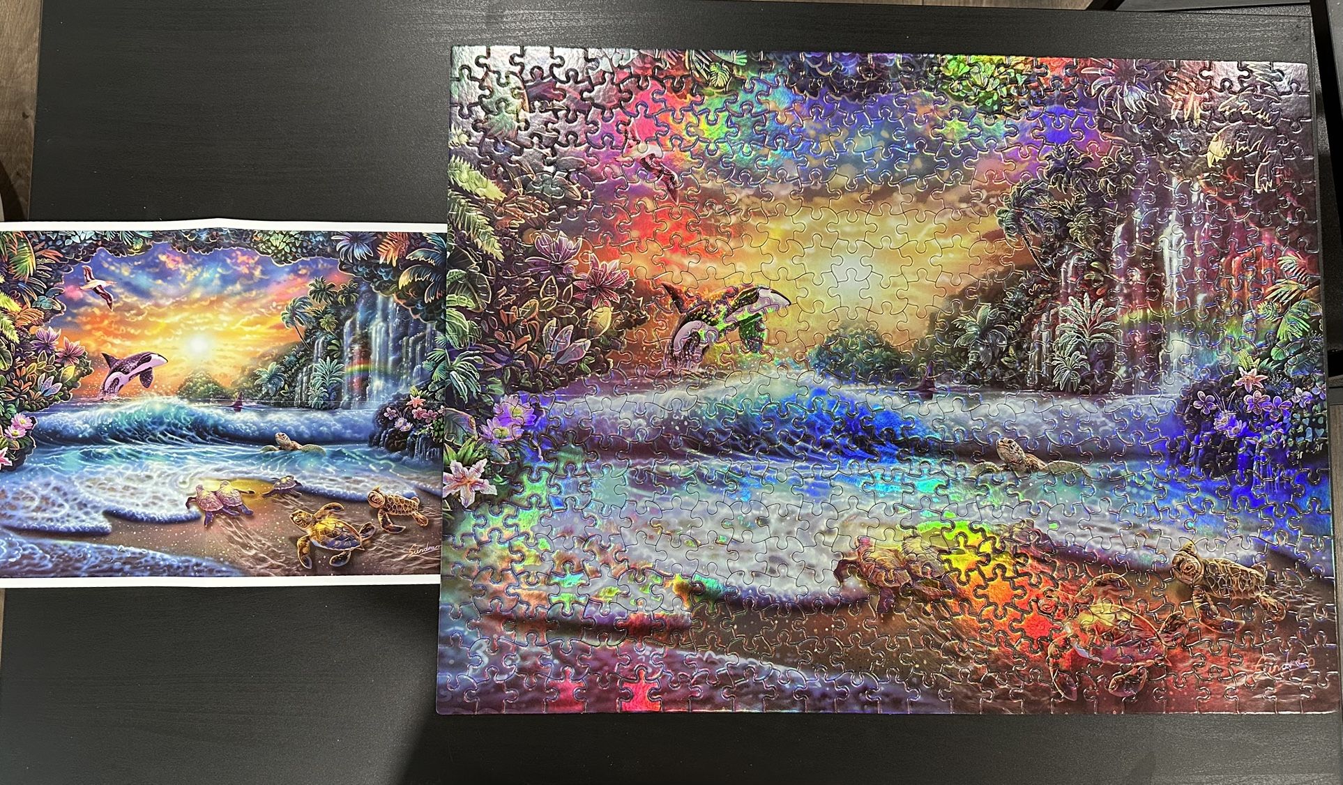 Ceaco Rainbow Cave 500-piece foil puzzle