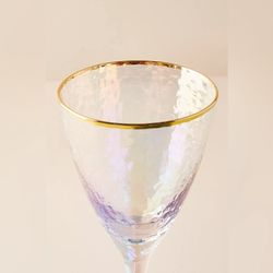 Anthropologie Set of 2 Wine Glasses