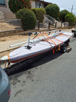 Laser sail boat