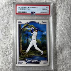 Psa 10 2025 Topps X Bob Ross the Joy of Baseball - Shohei Ohtani #41 Gem