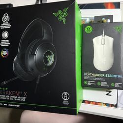 Razer Gaming Headset And Mouse