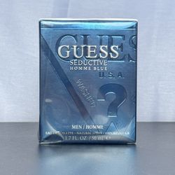 Guess Seductive Homme Blue Cologne 50ml Brand New Sealed