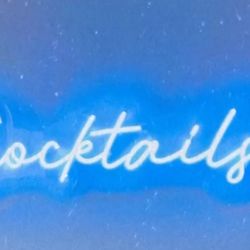 COCKTAILS LED custom Made Sign 