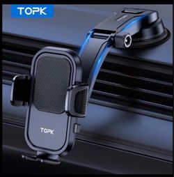 TOPK D40C Car Phone Holder – Dashboard Mount – Adjustable – New