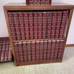 Encyclopedia Britannica Complete Set With Bookcase 