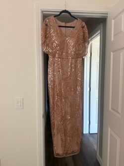 Rose gold formal dress
