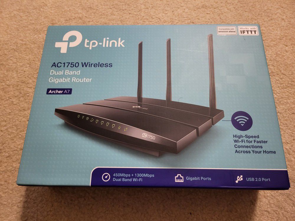 New TP-Link Archer A7 AC1750 Wireless Router