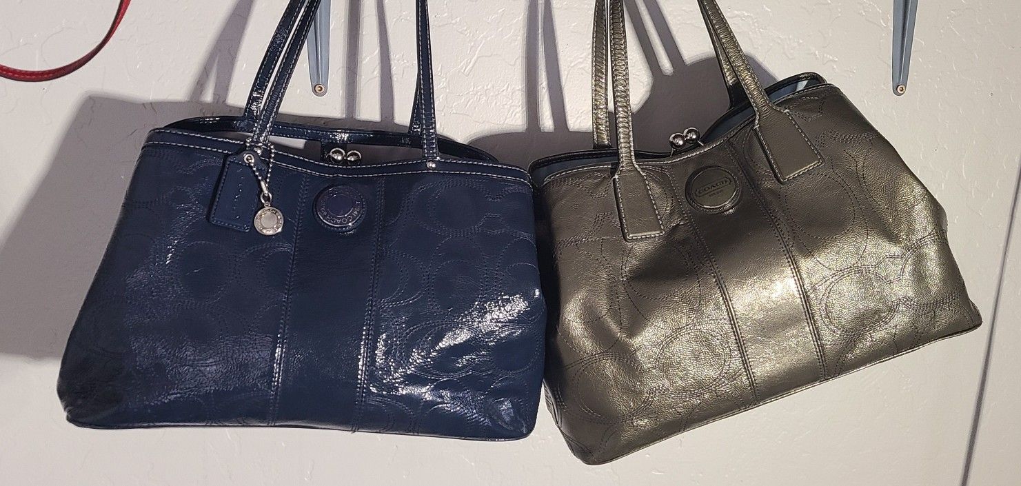 2 Coach Kisslock Bags