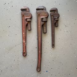 Plumbers Wrenches  X 3