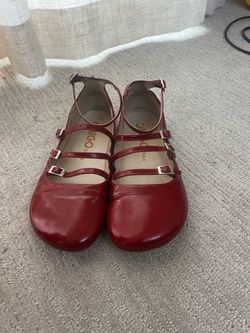 Origo Red Patent Leather Barefoot Mary Janes