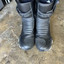 Black Motorcycle Boots  Size 8 