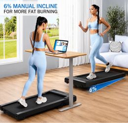 47” Electric Standing Desk + Walking Pad Bundle – Home Office Combo  $140