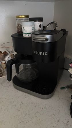 Black Keurig coffee machine
