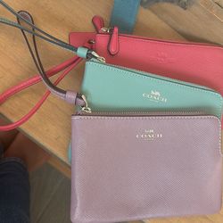 Coach wristlets